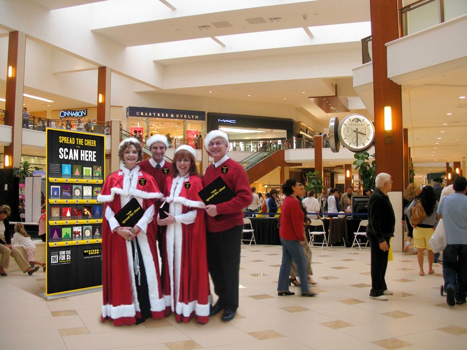 Carollers in the mall